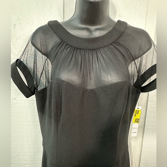 Maggy London Black Short Sleeve Pantsuit Size 10 NWT - Picture 2 of 10